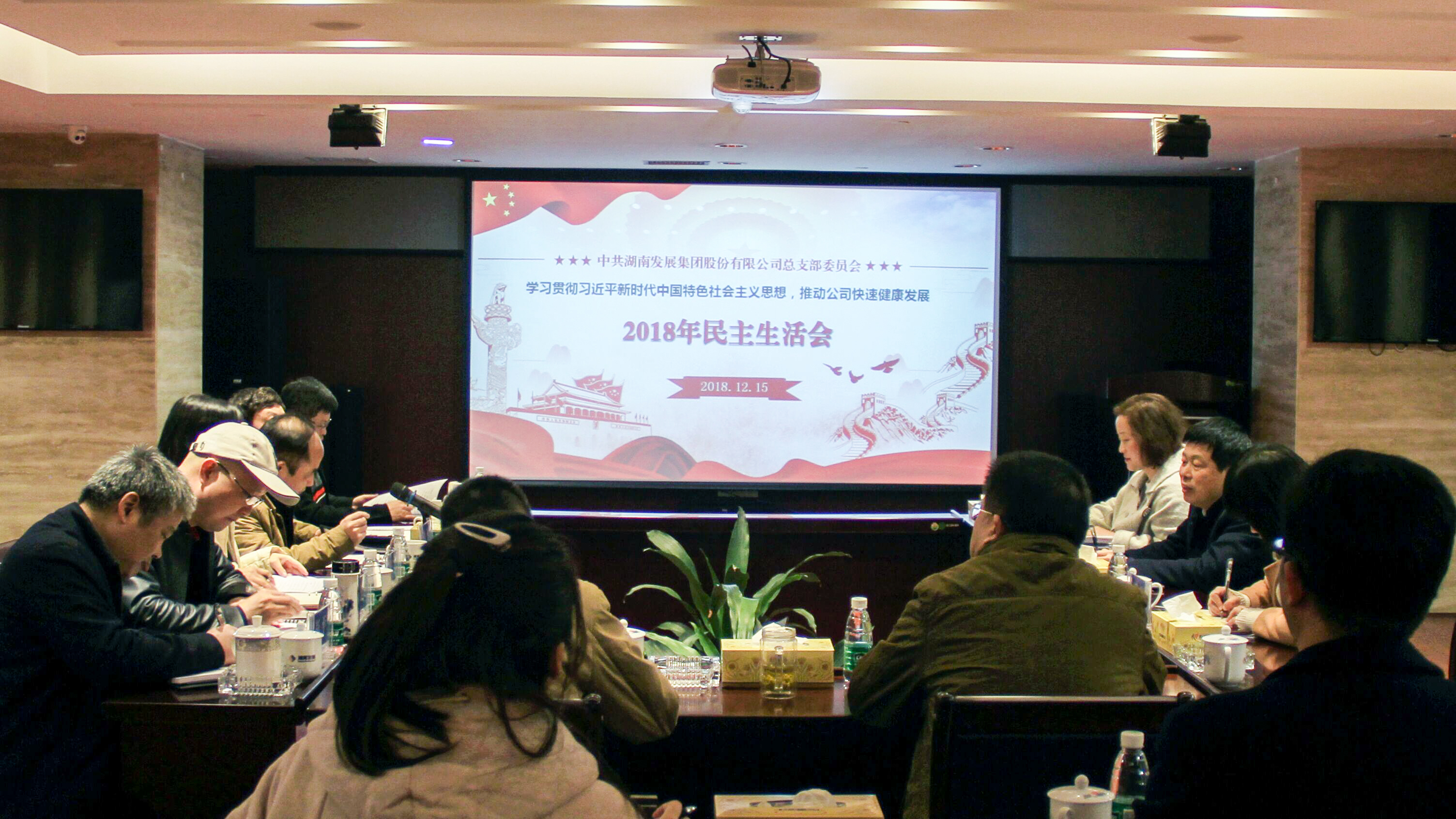 湖南發(fā)展黨總支召開領(lǐng)導班子2018年度民主生活會